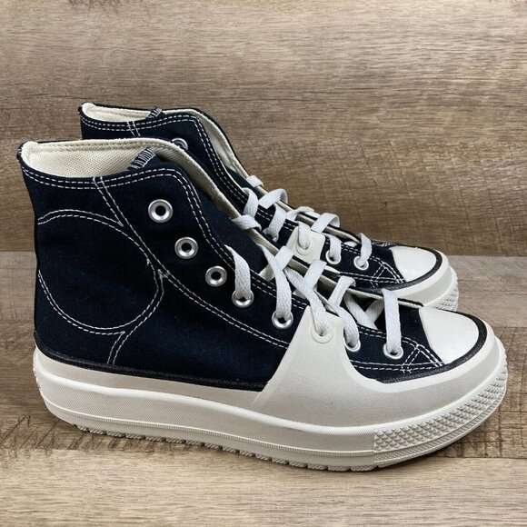 Converse Chuck Taylor All Star Construct Workwear Black Platform Womens 8.5 NEW - Picture 2 of 9